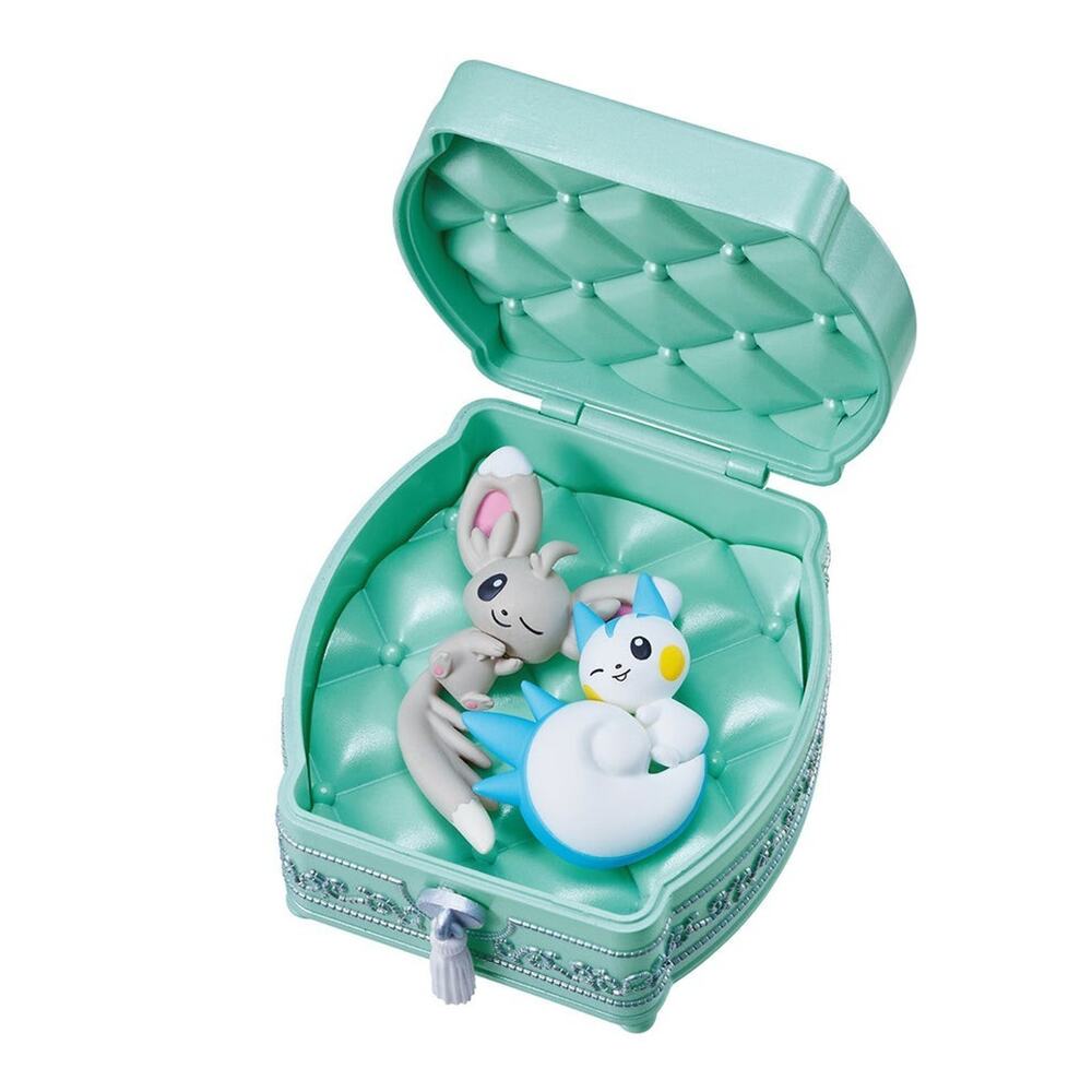 Re-ment Pokemon #3 Minccino & Pachirisu Romantic Collection 2 Figure Open Box